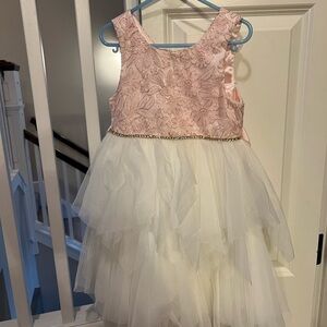 American Princess Pink Floral Bodice Dress